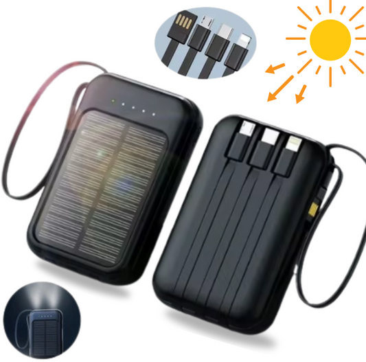 2st 4i1 Solcellsdriven powerbank – 10 000 mAh