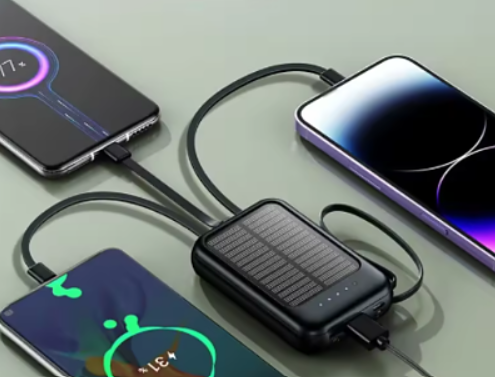 2st 4i1 Solcellsdriven powerbank – 10 000 mAh